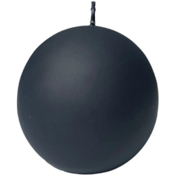 BARTEK velveta svece d8cm, melna