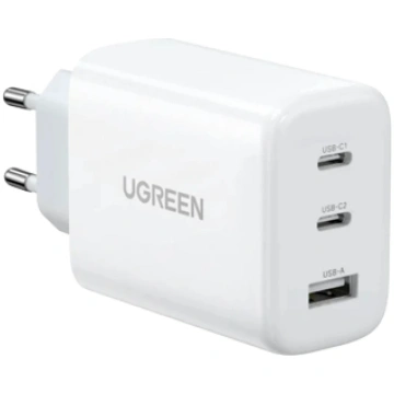 UGREEN 65W Fast Wall Charger, USB-A AND 2 x USB-C 