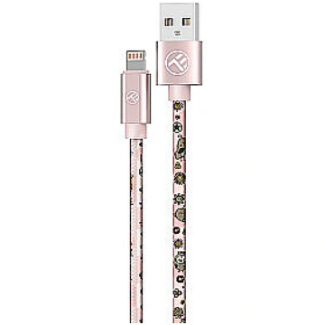 Tellur Graffiti USB to Lightning Cable 3A 1m Pink 