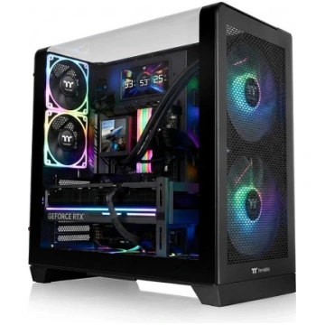Vidēja torņa korpuss THERMALTAKE View 390 TG Melns