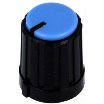 Knob | miniature,with pointer | plastic | Øshaft: 
