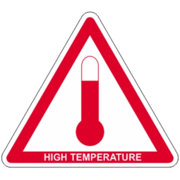 ADR zīme Paaugstināta temperatūra / High temperatu