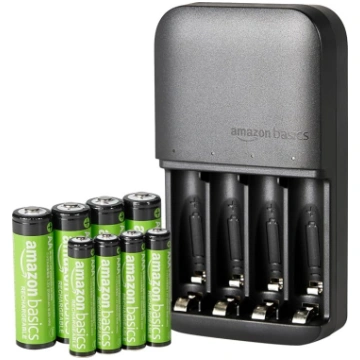 Amazon Basics uzlādējamas NiMh baterijas (4 AA un 