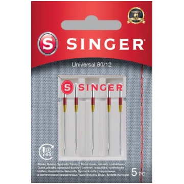 Singer Universal Needle 80/12 5PK for Woven Fabric