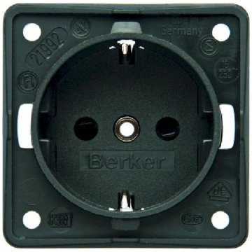 Berker Gniazdo Integro SCHUKO antracyt mat (094185
