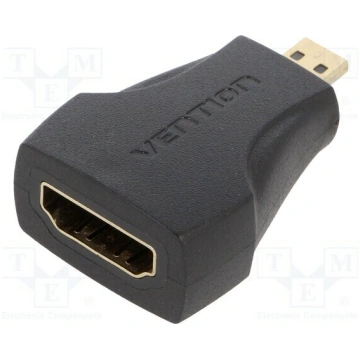 Adapter; HDMI socket,micro HDMI plug; black | AITB