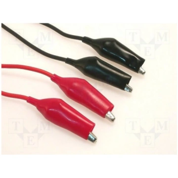 ; Set of test leads; Urated: 60VDC; Len: 1m; 2x te