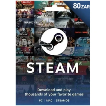 Dienvidāfrika Steam 80 ZAR Dāvanu Karte