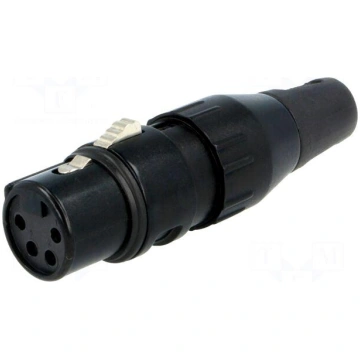 Plug | XLR | female | PIN: 4 | straight | for cabl