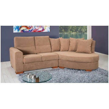 Sofá modelo CONSUELO13 con extremo lateral curvo s