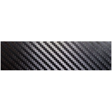 Rear bumper protection film - carbon / black-carbo