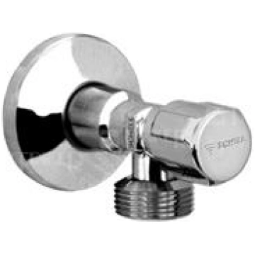 Stūra ventilis, 1/2″ x 3/4″, veļas mašīnai, hroms,