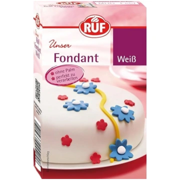 RUF fondants balts, piemērots figūru, ziedu un bur