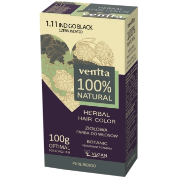 Matu krāsa Venita Herbal Hair Color, indigo black,