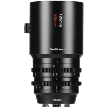 7artisans 120mm T2.9 Macro 2X Cine objektīvs ar fi