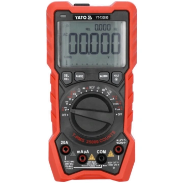 Digitālais multimetrs True RMS LCD 25000, YATO, YT