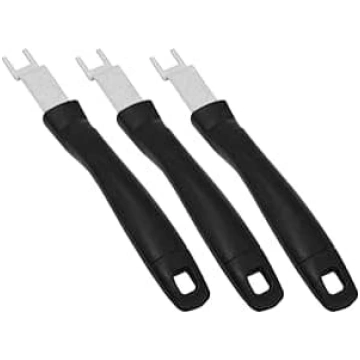 3 universālu nerūsējošā tērauda grilu plākšņu pacē