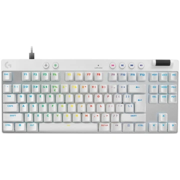 Logitech g pro x tkl rapid white keyboard SuperMer