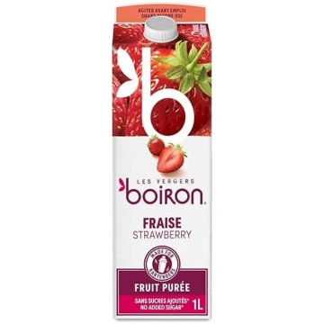 Boiron zemeņu augļu biezenis bez cukura, aromatizē