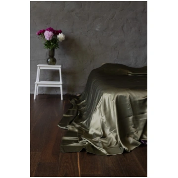 Palags Olive, zīds 22mm Charme Silk
