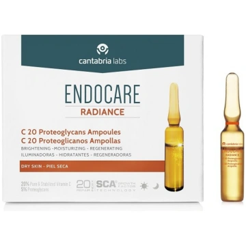 Endocare Radiance C-20 proteoglikānu ampulas, 30 x