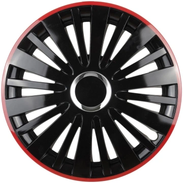 Riteņa pārsegs 1 gab. Falcon, melns un sarkans 15"