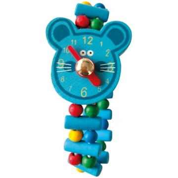 BINO Koka rotaļlieta - rokas pulkstenis Mouse 9987
