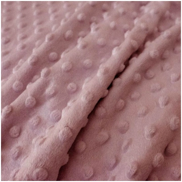 Minky audums pelnu rozā, 0.60x1m