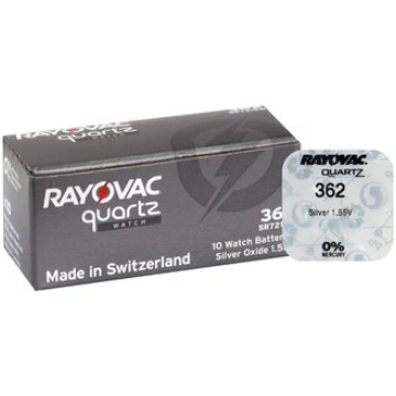 Rayovac 362/SR721SW/361/G11 Silver Oxide Mini batt