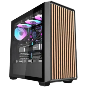 Darkflash DS900WD datora korpuss (melns) + 4 venti