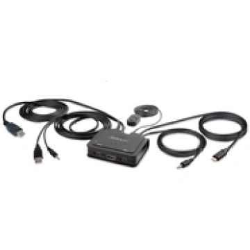 2-Port Hybrid USB-C HDMI Cable KVM Switch 4K 60Hz 
