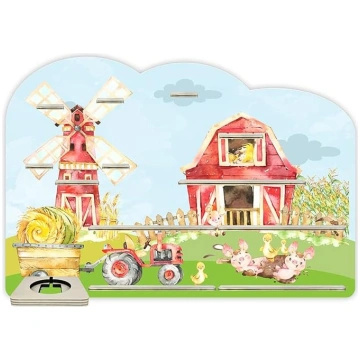 Farbklecks-Collection Music Box Shelf Farm Wall Sh