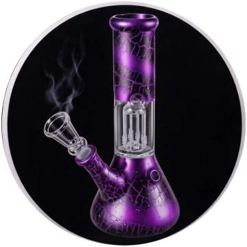 Ice Bong with Dome Percolator Violet CBDITALY