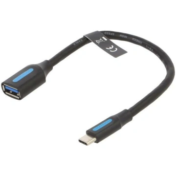Cable; USB 3.0; USB A socket,USB C plug; nickel pl