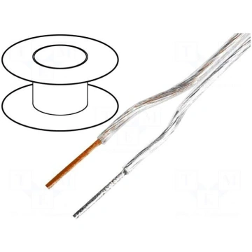 Wire: loudspeaker cable | 2x0,75mm2 | stranded | O