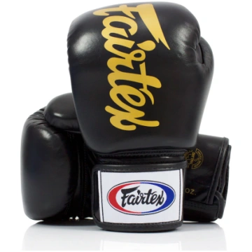Thai boxing gloves Fairtex BGV19 Deluxe Black