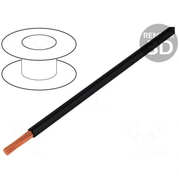 Wire | FlexiStrom | stranded | Cu | 10mm2 | black 