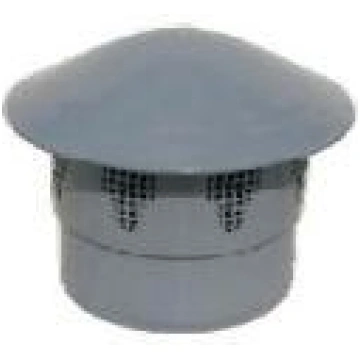 Ventilācijas caurule DN50 īsa, PP, pelēka Ventilāc