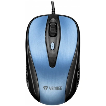 USB wired mouse 4 buttons optical symmetrical Blue