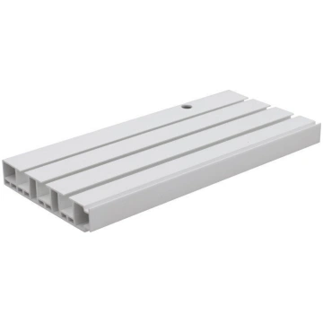 Griestu karnīzes trīskāršā PVC sliede, 180 cm, bal