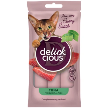 DELICKCIOUS - krēmīgās uzkodas kaķiem – tunča gaļa