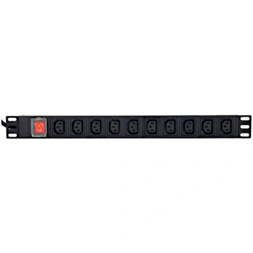 Rack power strip PDU 10xC13 1U 16A C19 2m