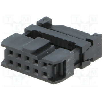 Connector: IDC; plug; female; PIN: 10; IDC; for ri