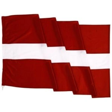 Latvijas valsts karogs 150x75cm (karoga kâtam)