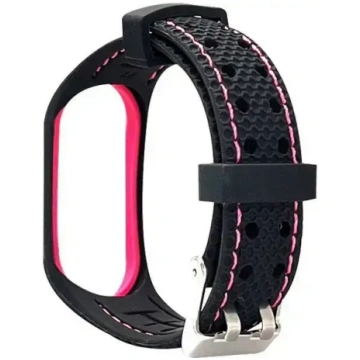 Beline sporta siksna Mi Band 7 melna/rozā