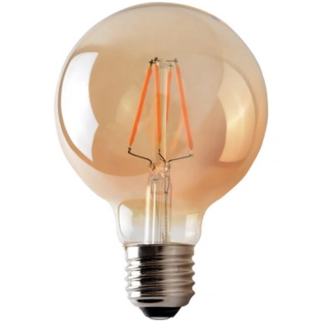 LED spuldze LEDSTAR AMBER G95 E27/8W/230V 2200K Br