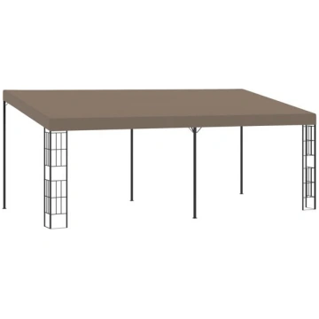 vidaXL dārza nojume, stiprināma pie sienas, 6x3 m,