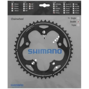 Velosipēda priekšējais zobrats SHIMANO FC-CX50 2x1