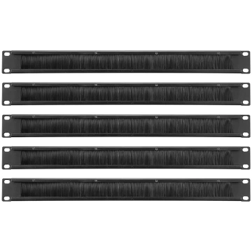 PATIKIL Brush Cable Manager 1U 19" 5 Pack Horizont