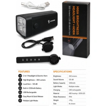 Piederums velosipēdiem iLike Rechargeable Bicycle